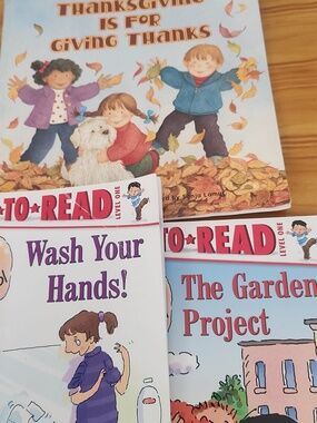 Thanksgiving /  Wash Your Hands / The Garden Project Children's Books